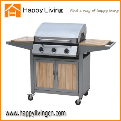 Good price stainless barbecue grills with wheels for sale