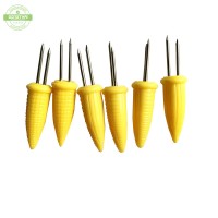 Corn needle bbq tools , bbq corn cob holders with plastic handle for sale